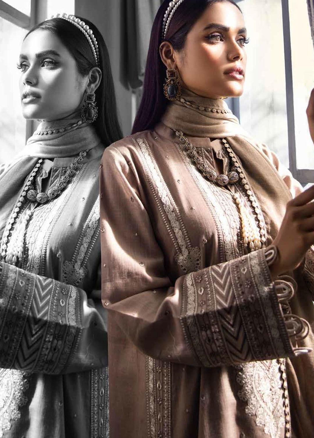 Pure Joy of Winter By Gul Ahmed Embroidered Khaddar Suits Unstitched 3 Piece GA22PJ AP-12026 - Winter Collection