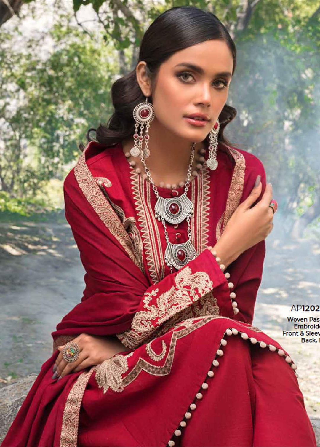 Pure Joy of Winter By Gul Ahmed Embroidered Khaddar Suits Unstitched 3 Piece GA22PJ AP-12029 - Winter Collection