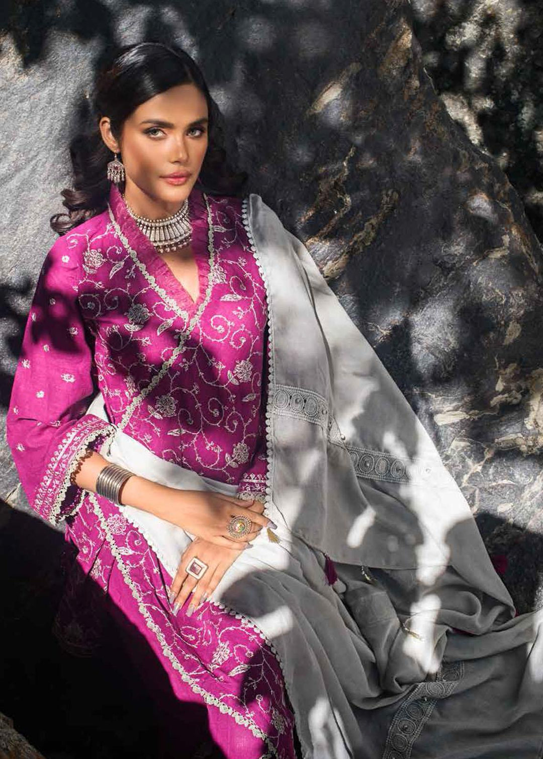 Pure Joy of Winter By Gul Ahmed Embroidered Khaddar Suits Unstitched 3 Piece GA22PJ AP-12031 - Winter Collection