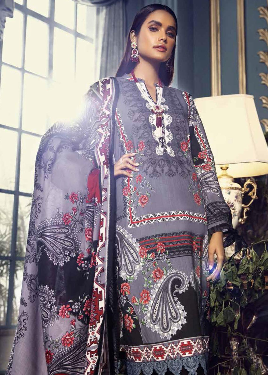 Pure Joy of Winter By Gul Ahmed Printed Khaddar Suits Unstitched 3 Piece GA22PJ AP-12067 - Winter Collection