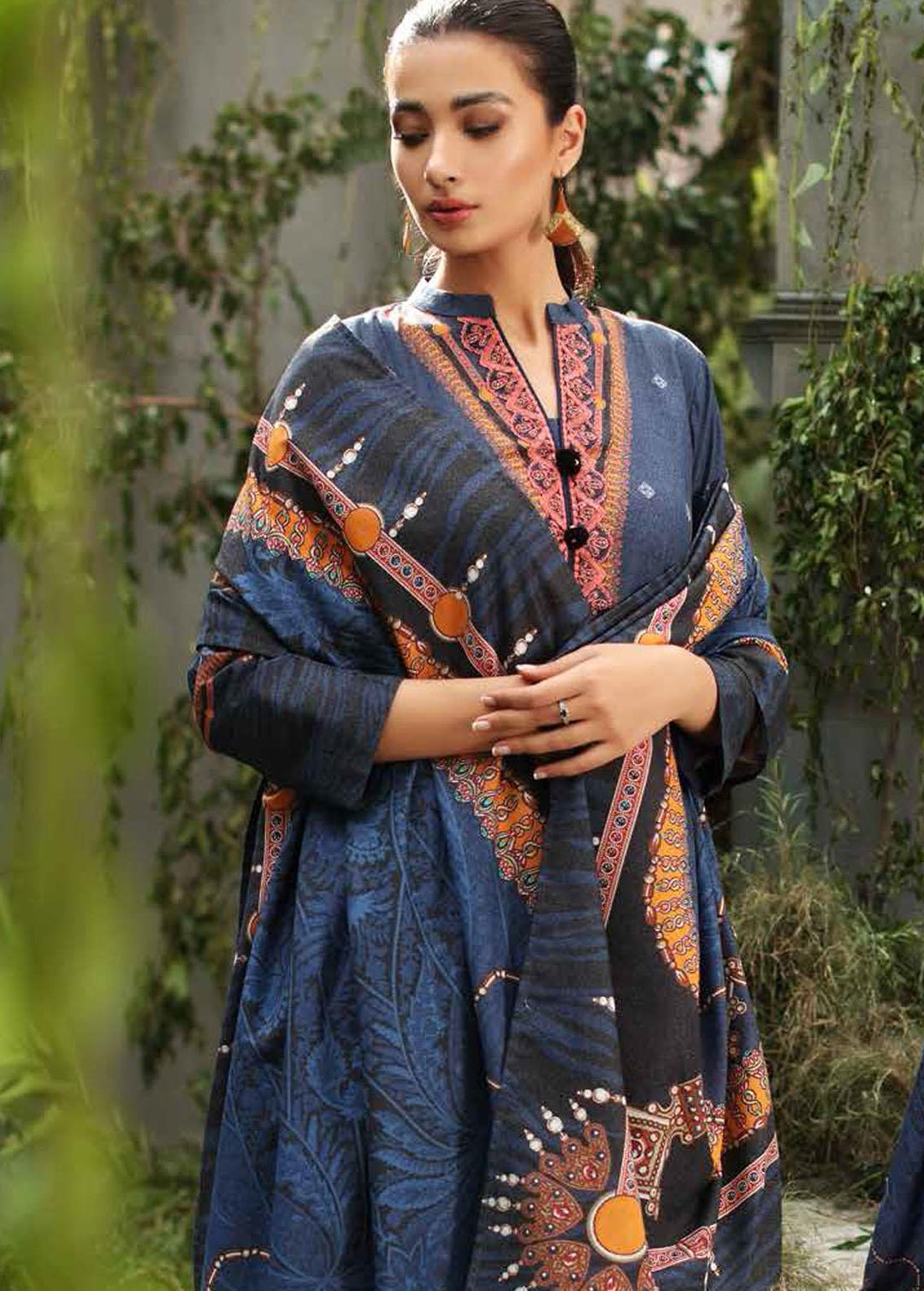 Pure Joy of Winter By Gul Ahmed Embroidered Karandi Suits Unstitched 3 Piece GA22PJ AY-12030 - Winter Collection