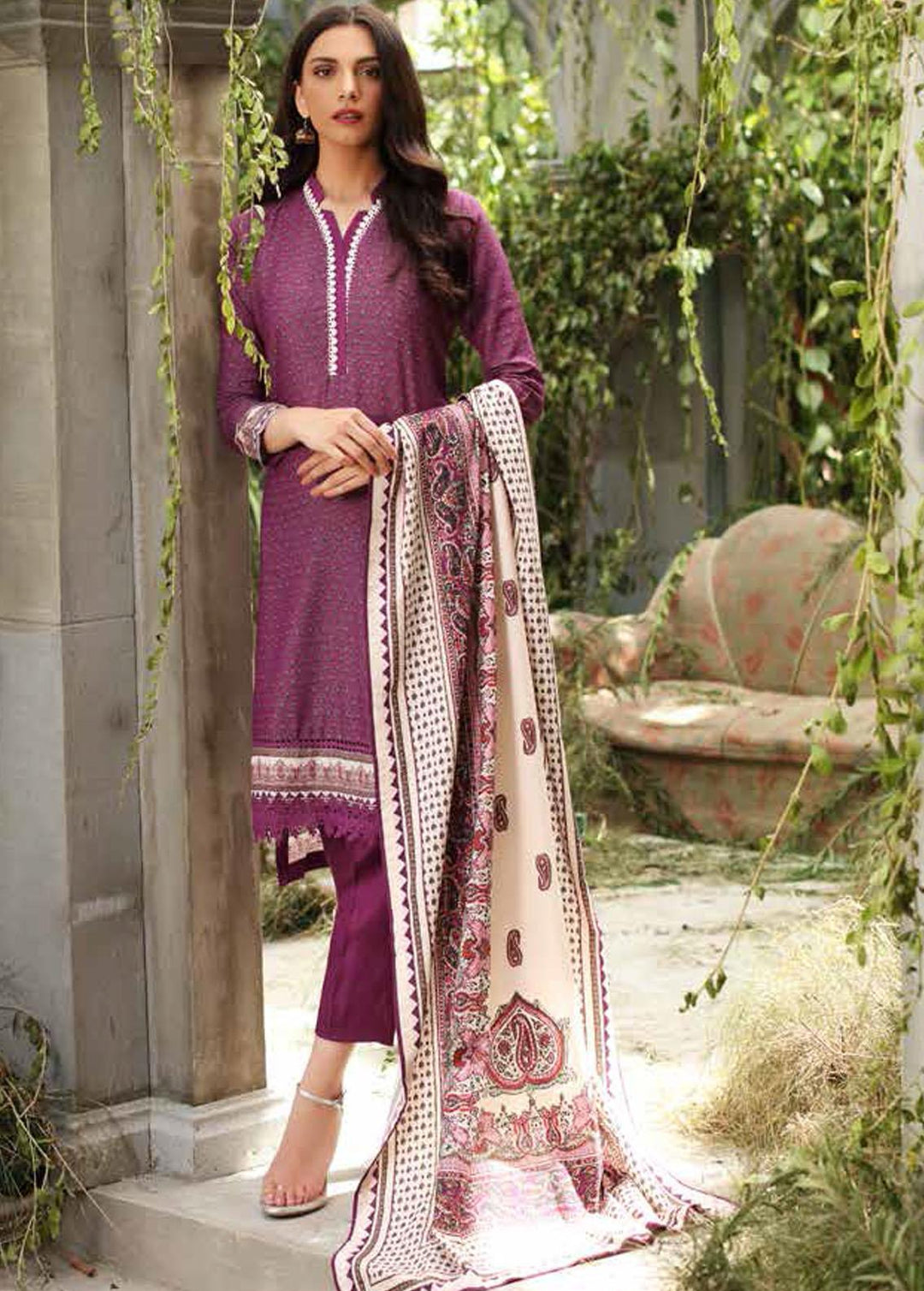 Pure Joy of Winter By Gul Ahmed Printed Karandi Suits Unstitched 3 Piece GA22PJ AY-12034 A - Winter Collection
