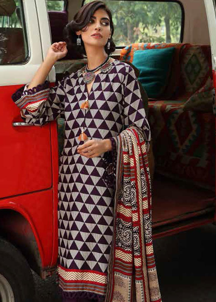Pure Joy of Winter By Gul Ahmed Printed Linen Suits Unstitched 3 Piece GA22PJ LT-12019 B - Winter Collection