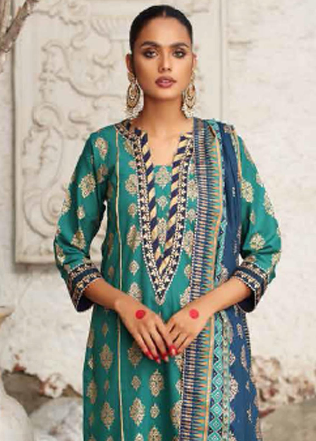 Pure Joy of Winter By Gul Ahmed Printed  Suits Unstitched 3 Piece GA22PJ WS-12001 A - Winter Collection
