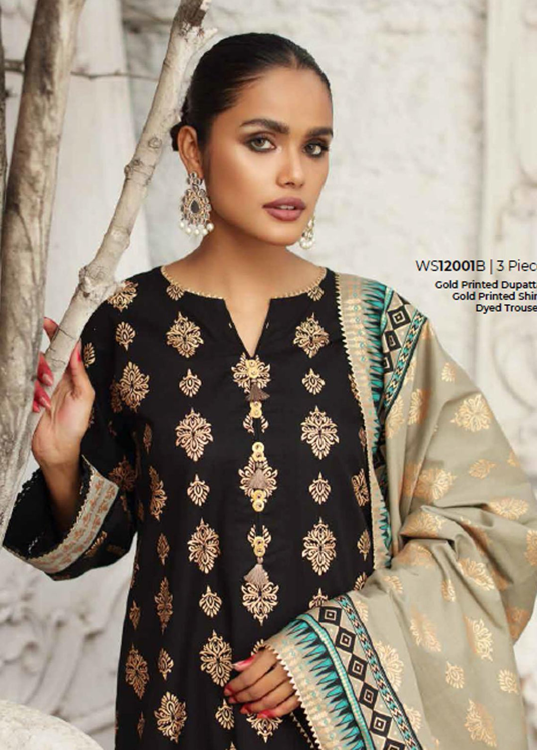 Pure Joy of Winter By Gul Ahmed Printed  Suits Unstitched 3 Piece GA22PJ WS-12001 B - Winter Collection