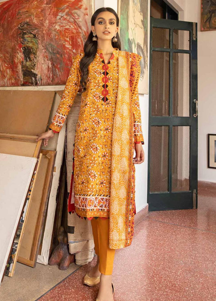 Rang Angan By Gul Ahmed Printed Lawn Suits Unstitched 3 Piece GA21RA CL-1264 B - Summer Collection