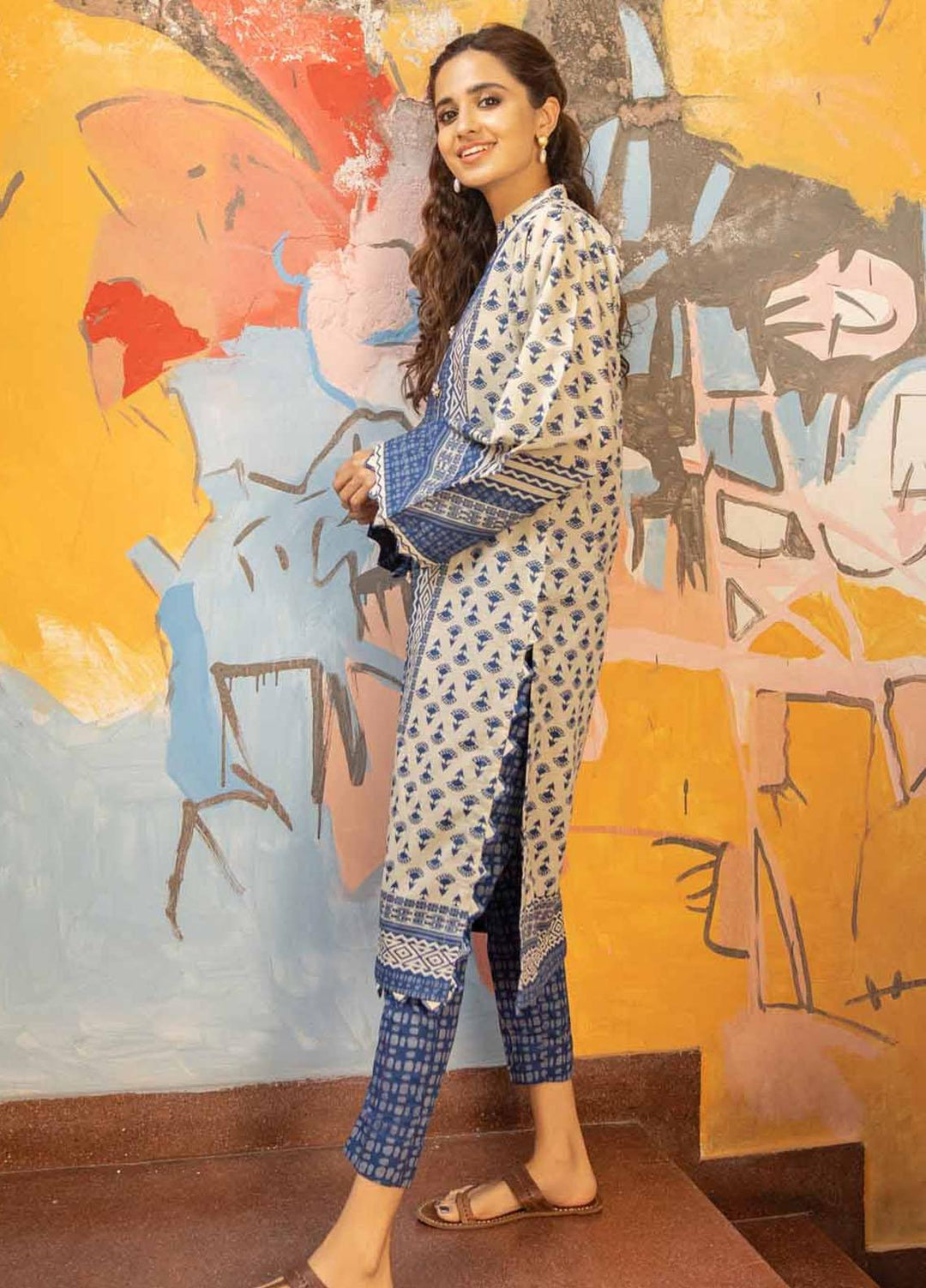 Rang Angan By Gul Ahmed Printed Lawn Suits Unstitched 2 Piece GA21RA TL-325 A - Summer Collection