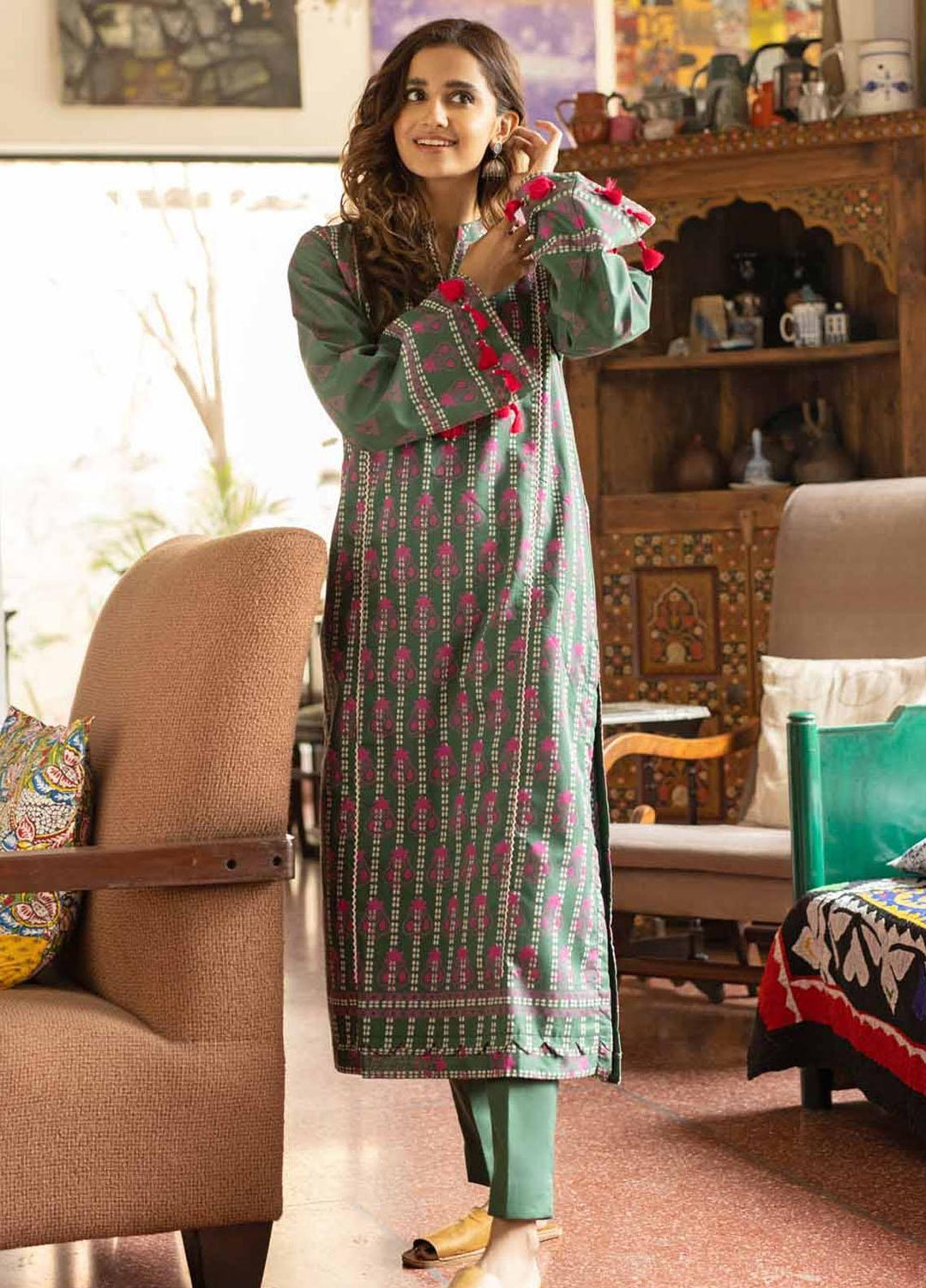 Rang Angan By Gul Ahmed Printed Lawn Suits Unstitched 2 Piece GA21RA TL-326 A - Summer Collection