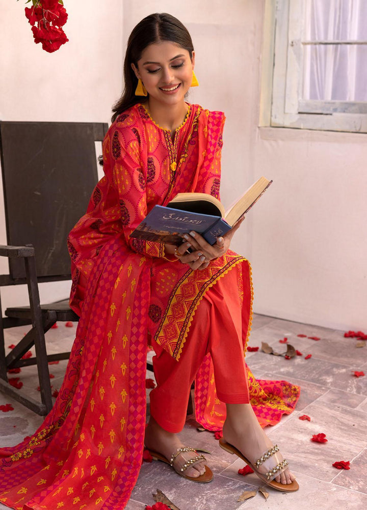 Gul Ahmed Printed Lawn Suits Unstitched 3 Piece GA23SF CL32384-B - Summer Collection