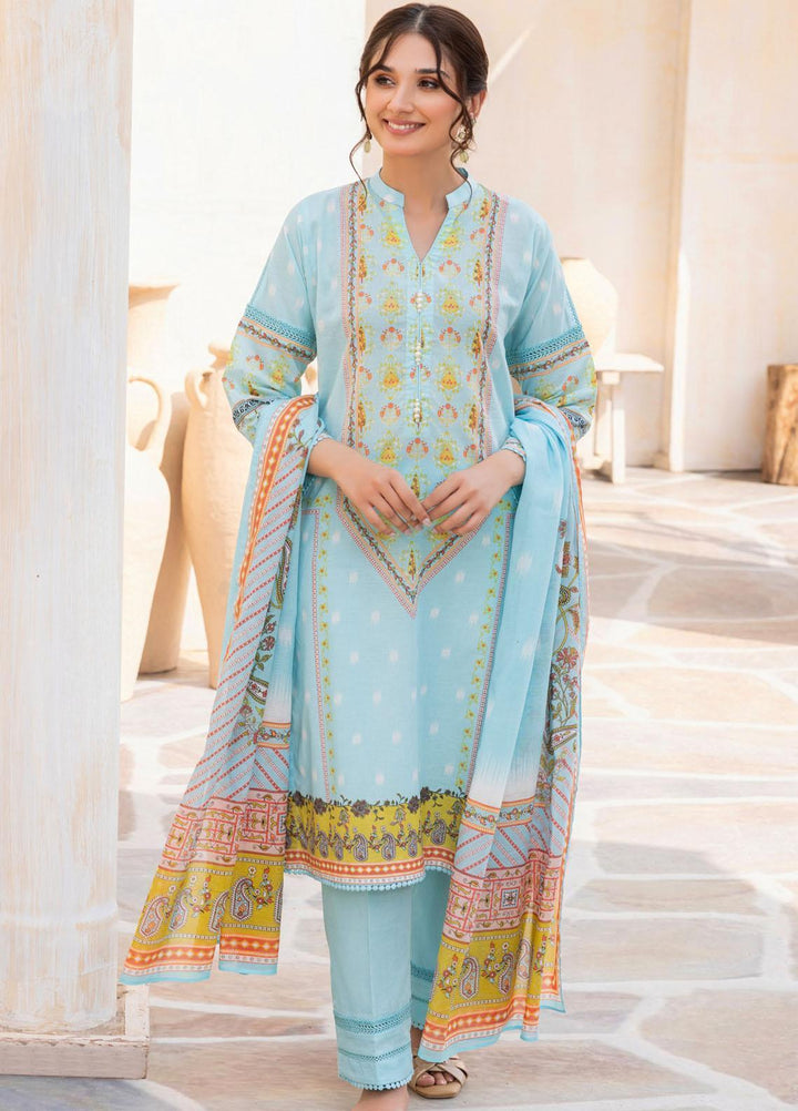 Gul Ahmed Printed Lawn Suits Unstitched 3 Piece GA23SF CL32490-B - Summer Collection