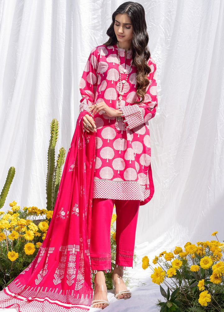 Gul Ahmed Printed Lawn Suits Unstitched 3 Piece GA23SF CL32493-A - Summer Collection