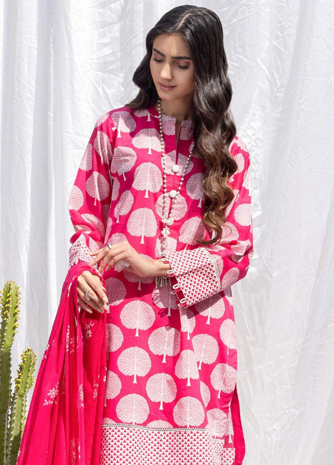 Gul Ahmed Printed Lawn Suits Unstitched 3 Piece GA23SF CL32493-A - Summer Collection