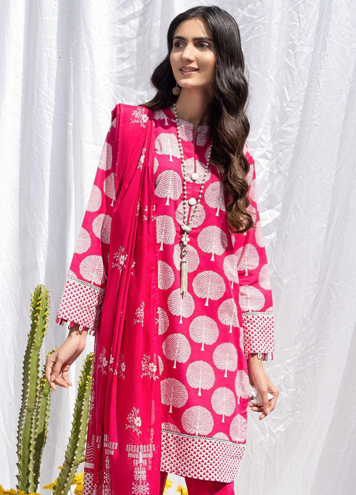 Gul Ahmed Printed Lawn Suits Unstitched 3 Piece GA23SF CL32493-A - Summer Collection