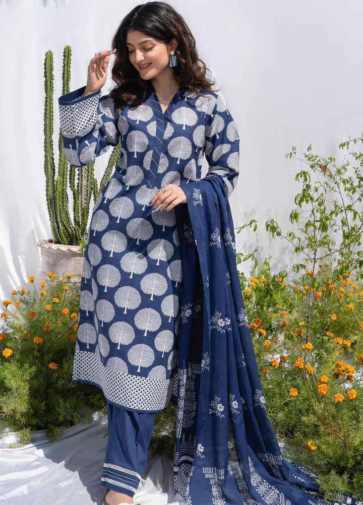 Gul Ahmed Printed Lawn Suits Unstitched 3 Piece GA23SF CL32493-B - Summer Collection
