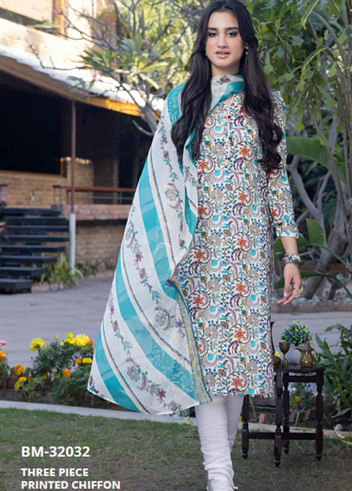 Breeze By Gul Ahmed Printed Lawn Suits Unstitched 3 Piece GA23B BM-32032 - Summer Collection