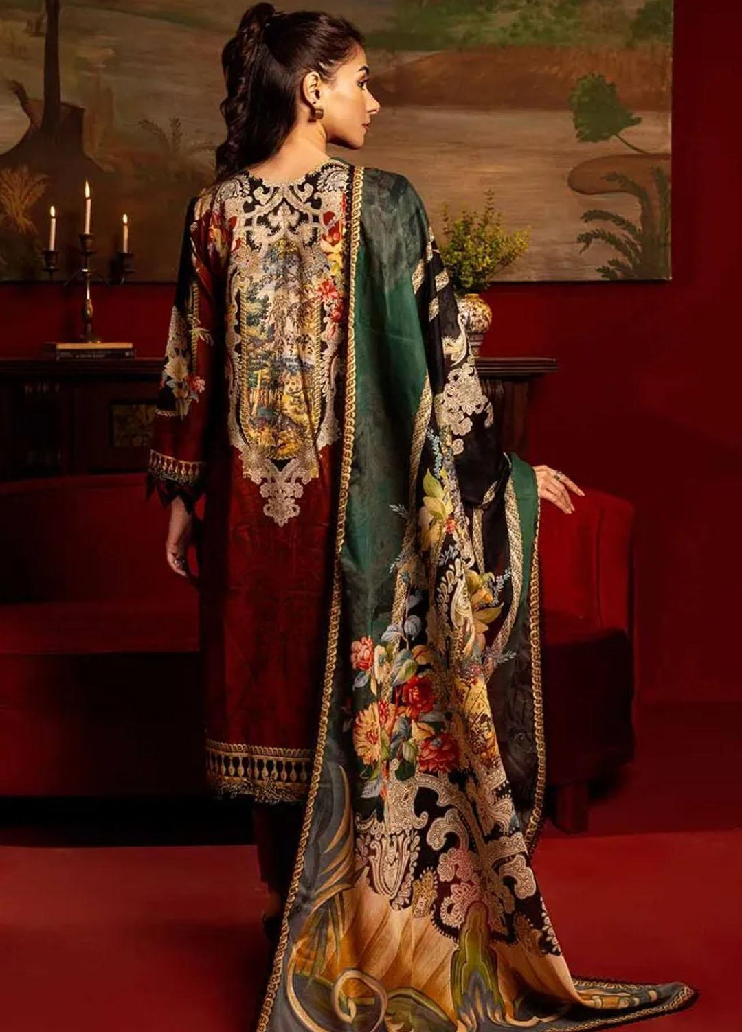 Gul Ahmed Printed Lawn Suits Unstitched 3 Piece GA24RC CL-42176 - Summer Collection
