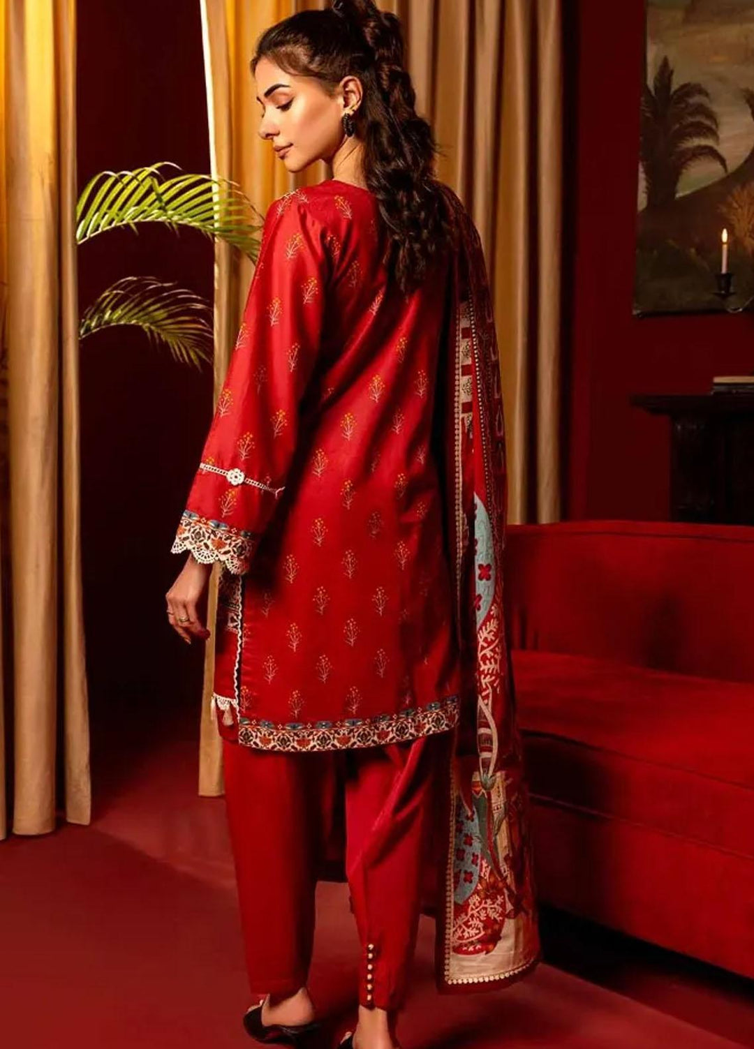 Gul Ahmed Printed Lawn Suits Unstitched 3 Piece GA24RC CL-42177 - Summer Collection