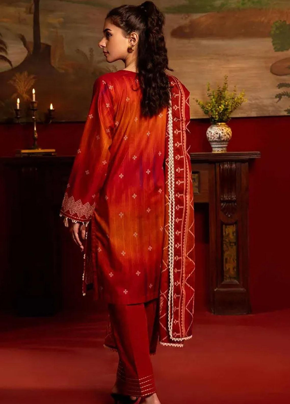 Gul Ahmed Printed Lawn Suits Unstitched 3 Piece GA24RC CL-42178 - Summer Collection