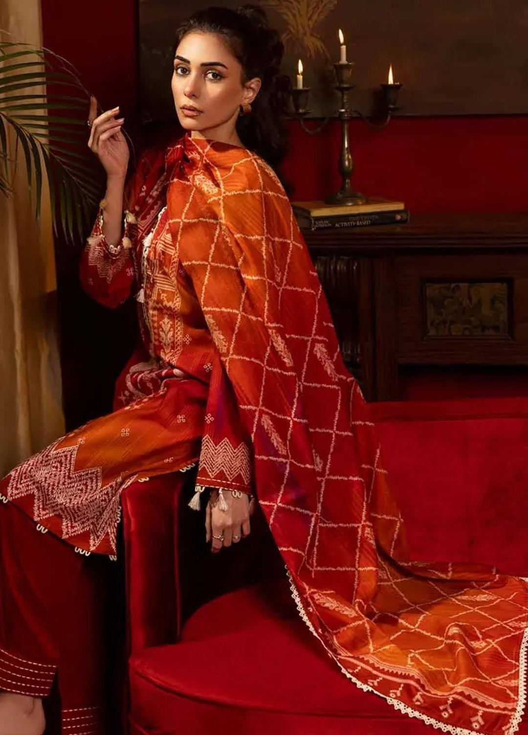 Gul Ahmed Printed Lawn Suits Unstitched 3 Piece GA24RC CL-42178 - Summer Collection
