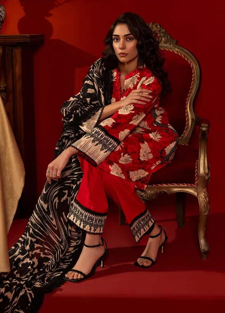 Gul Ahmed Printed Lawn Suits Unstitched 3 Piece GA24RC CL-42180 - Summer Collection