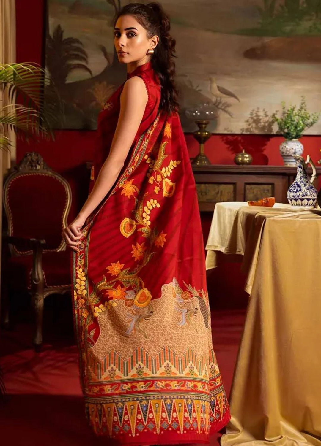 Gul Ahmed Printed Lawn Suits Unstitched 3 Piece GA24RC CL-42181 - Summer Collection