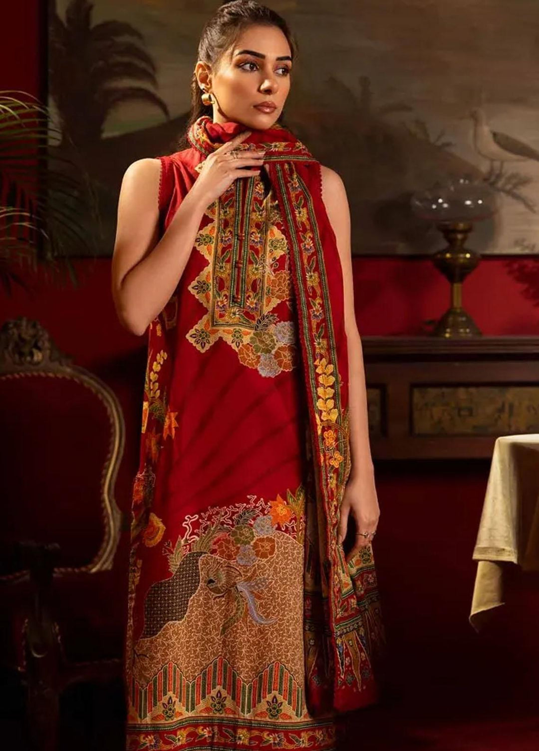 Gul Ahmed Printed Lawn Suits Unstitched 3 Piece GA24RC CL-42181 - Summer Collection