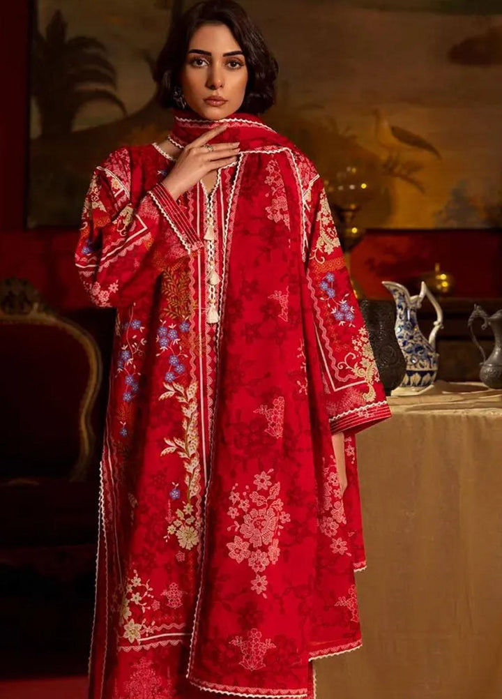 Gul Ahmed Printed Lawn Suits Unstitched 3 Piece GA24RC CL-42198 - Summer Collection