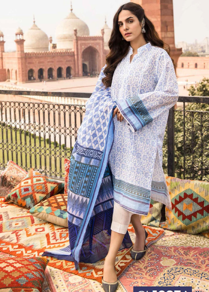 Gul Ahmed Printed Lawn Suits Unstitched 3 Piece GA21LL CL1093A - Summer Collection