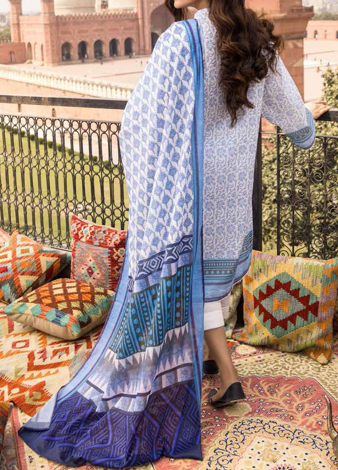 Gul Ahmed Printed Lawn Suits Unstitched 3 Piece GA21LL CL1093A - Summer Collection