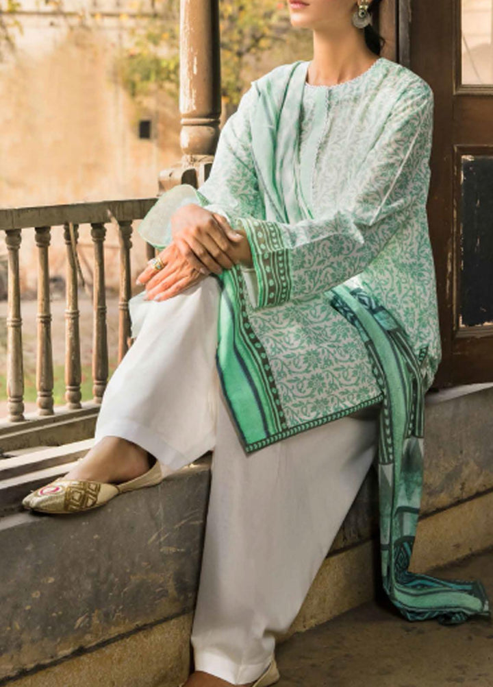 Gul Ahmed Printed Lawn Suits Unstitched 3 Piece GA21LL CL1093B - Summer Collection