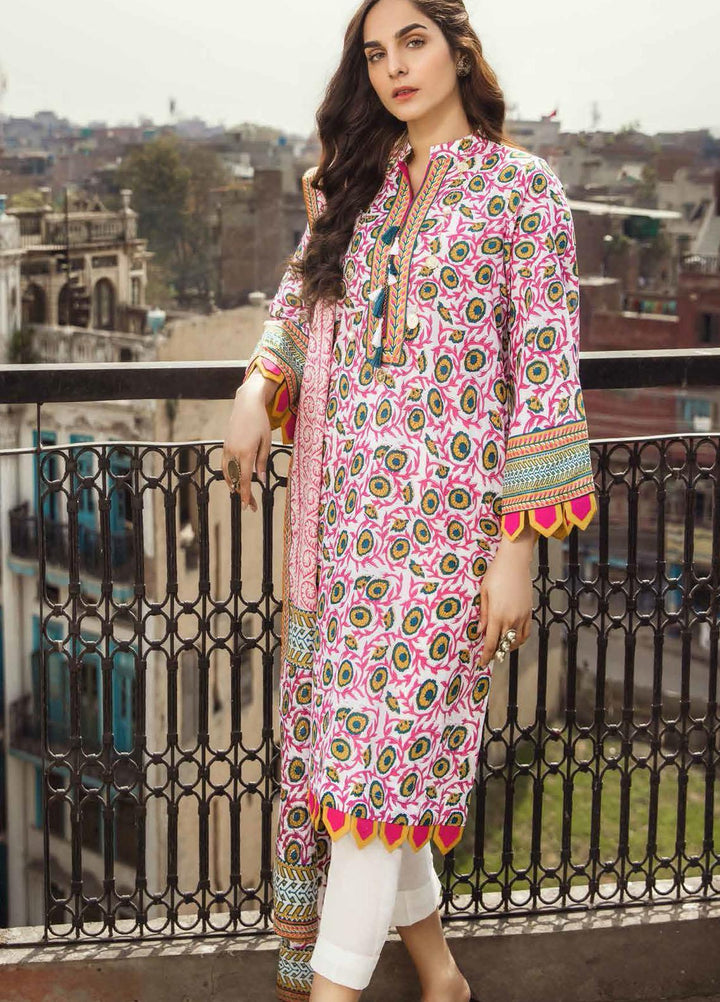 Gul Ahmed Printed Lawn Suits Unstitched 3 Piece GA21LL CL1132A - Summer Collection