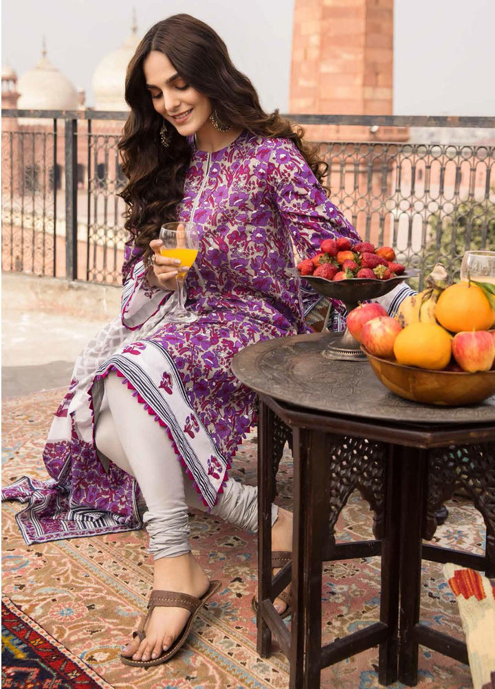 Gul Ahmed Printed Lawn Suits Unstitched 3 Piece GA21LL CL1135A - Summer Collection