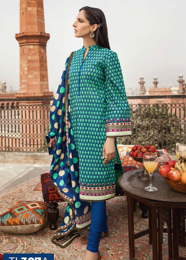 Gul Ahmed Embroidered Lawn Suits Unstitched 2 Piece GA21LL TL307A - Summer Collection