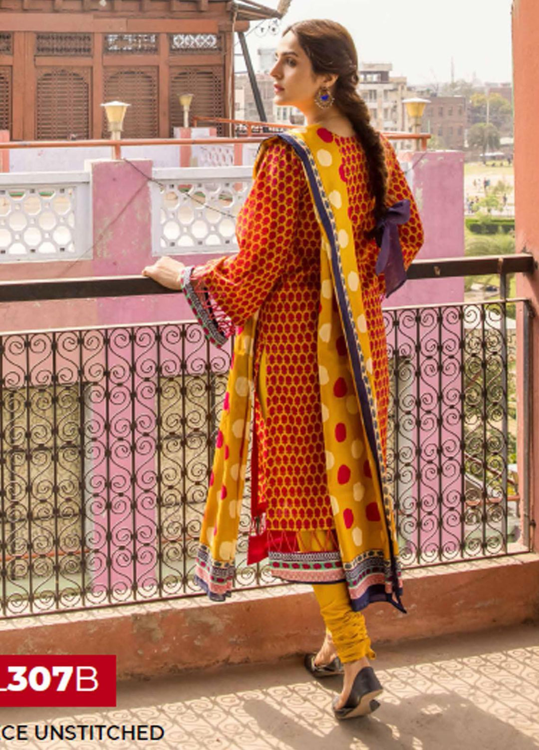 Gul Ahmed Embroidered Lawn Suits Unstitched 2 Piece GA21LL TL307B - Summer Collection