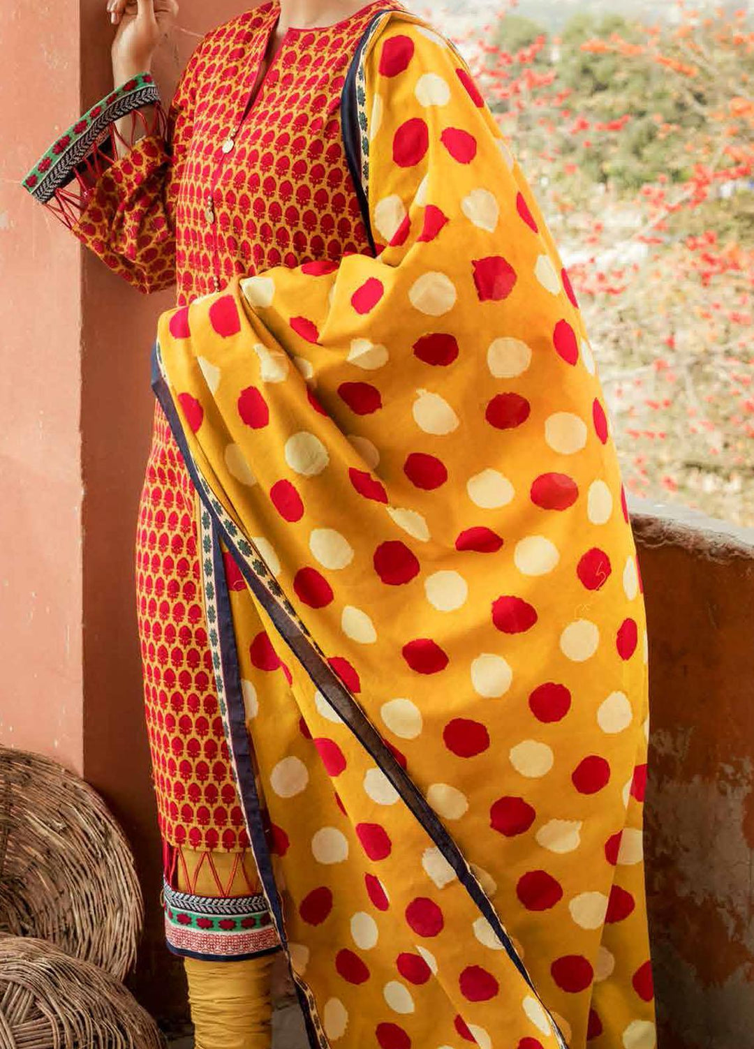 Gul Ahmed Embroidered Lawn Suits Unstitched 2 Piece GA21LL TL307B - Summer Collection