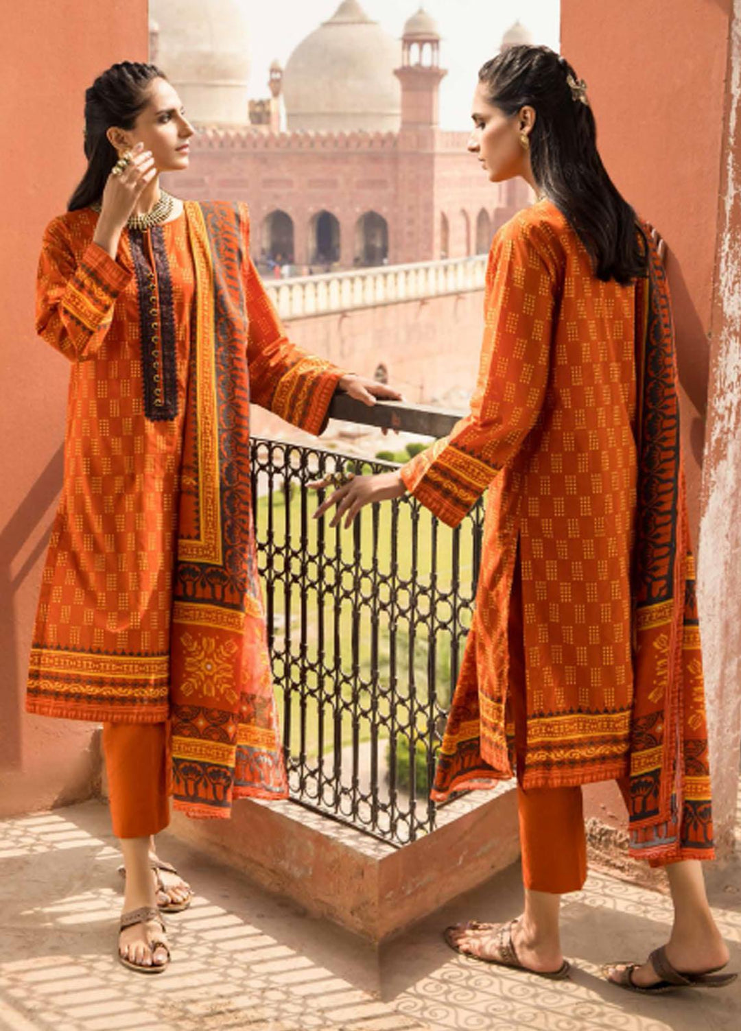 Gul Ahmed Embroidered Lawn Suits Unstitched 2 Piece GA21LL TL359 - Summer Collection
