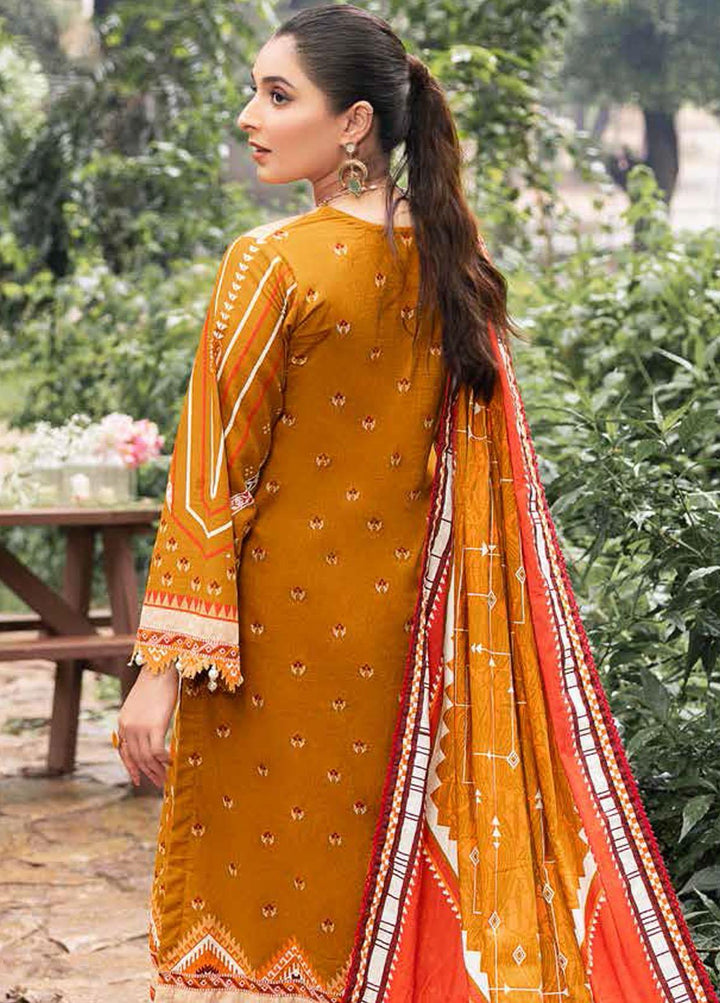 Gul Ahmed Printed Khaddar Suits Unstitched 3 Piece GA22W K-22040A - Winter Collection