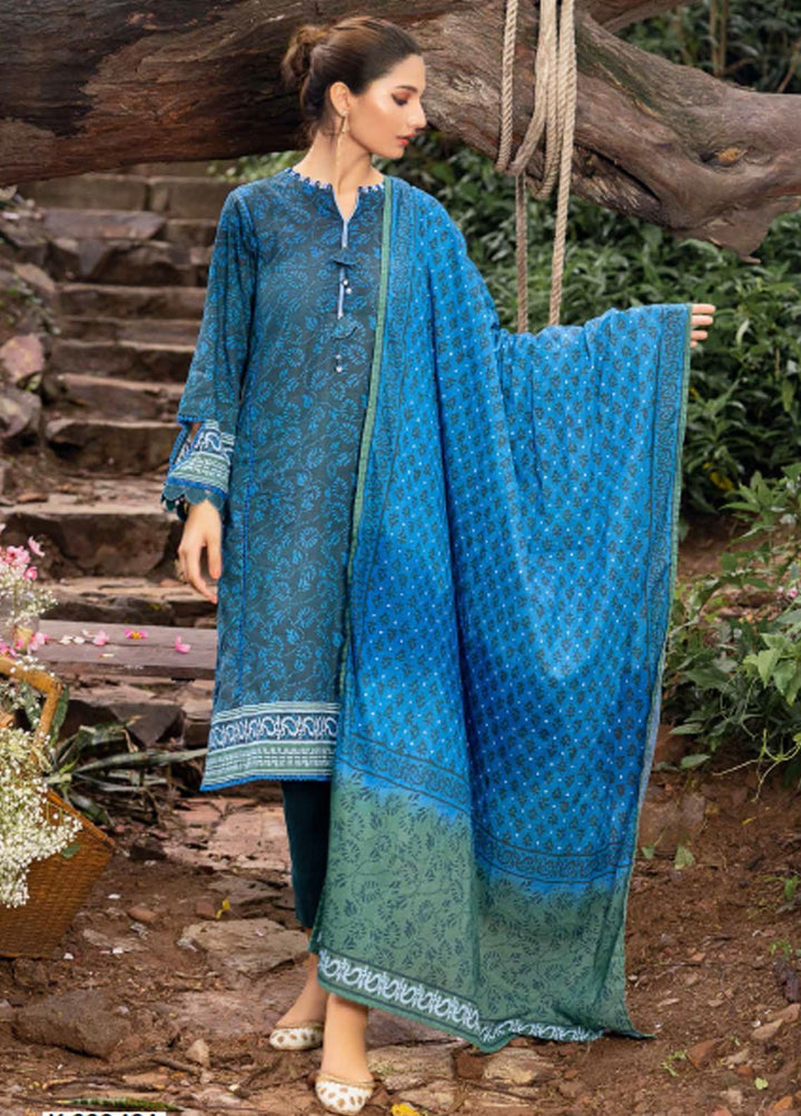 Gul Ahmed Printed Khaddar Suits Unstitched 3 Piece GA22W K-22048A - Winter Collection