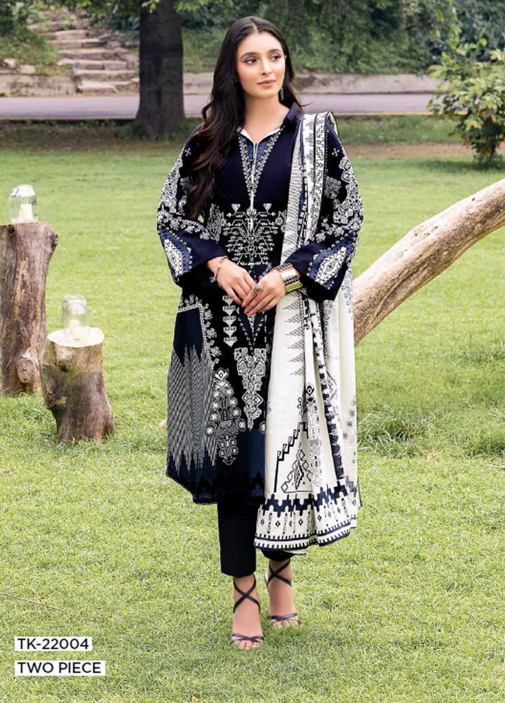 Gul Ahmed Printed Khaddar Suits Unstitched 2 Piece GA22W TK-22004 - Winter Collection