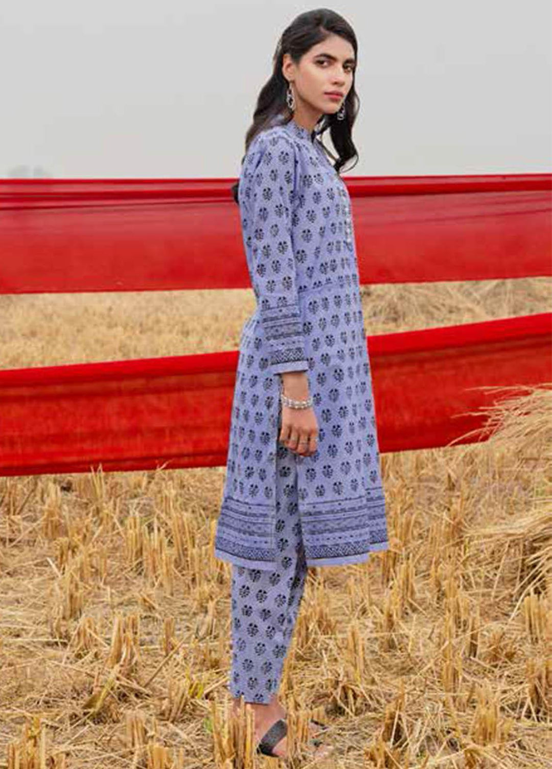 Gul Ahmed Printed Lawn  Unstitched Kurties GA21VG SL 889-A - Summer Collection