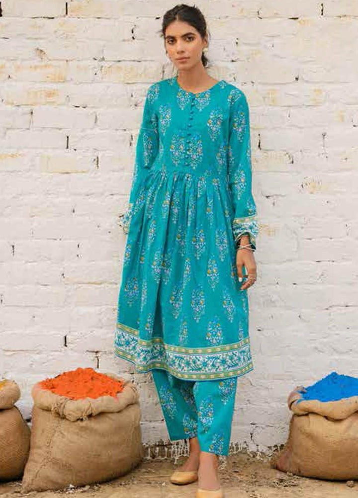 Gul Ahmed Printed Lawn  Unstitched Kurties GA21VG SL 891-B - Summer Collection