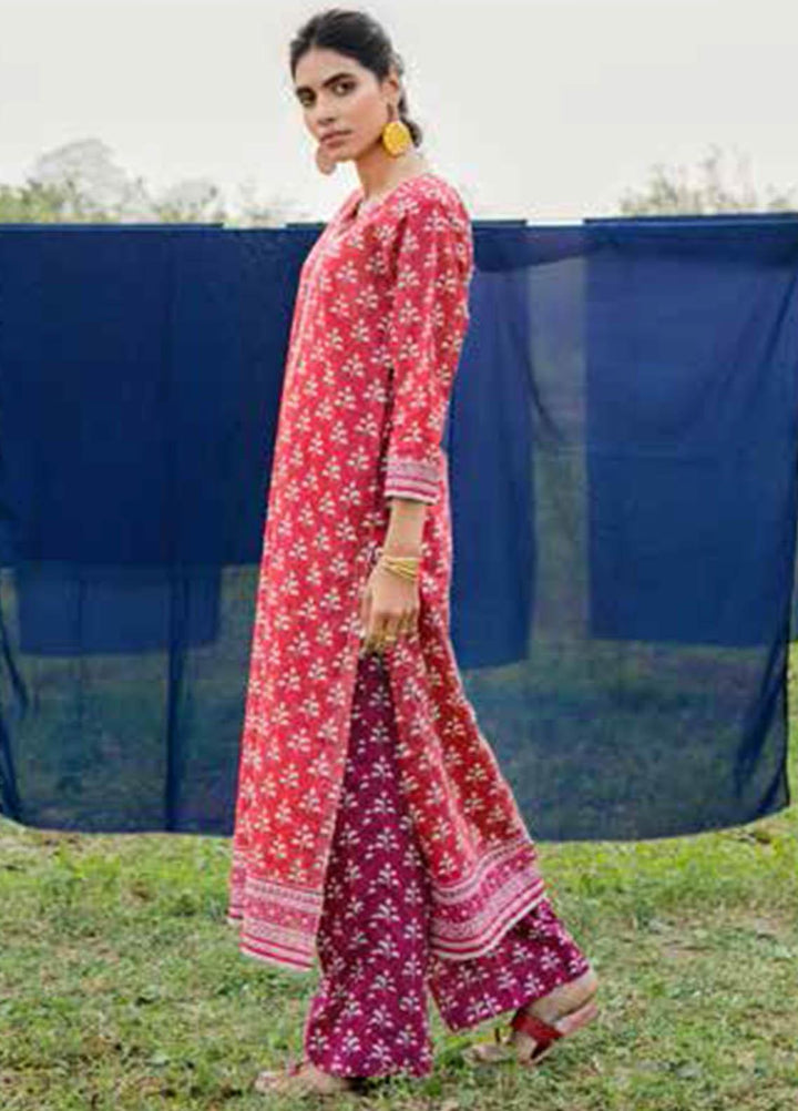 Gul Ahmed Printed Lawn Kurties Unstitched GA21VG SL 895-A - Summer Collection