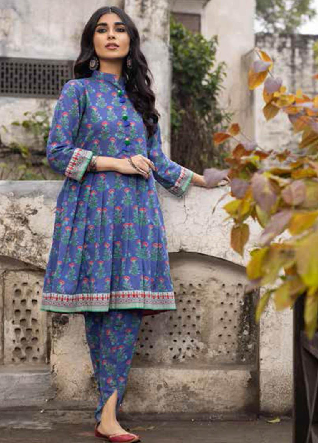 Gul Ahmed Printed Lawn  Unstitched Kurties GA21VG SL 950-A - Summer Collection