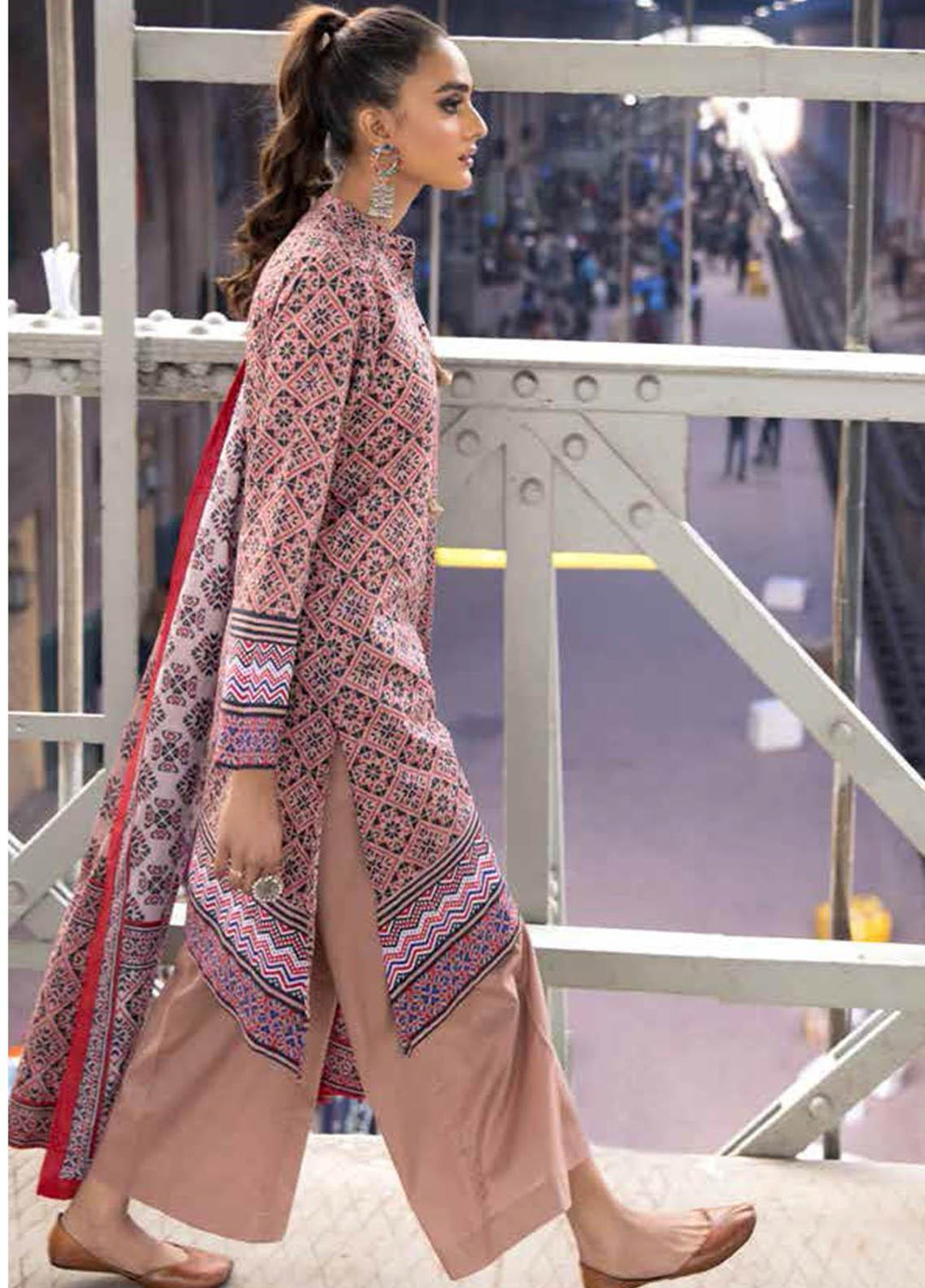 Gul Ahmed Printed Lawn Suits Unstitched 2 Piece GA21VG TL 324-A - Summer Collection