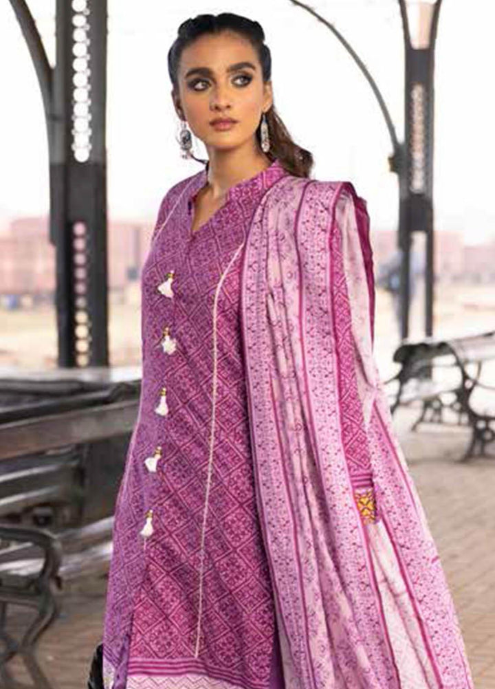 Gul Ahmed Printed Lawn Suits Unstitched 2 Piece GA21VG TL 324-B - Summer Collection