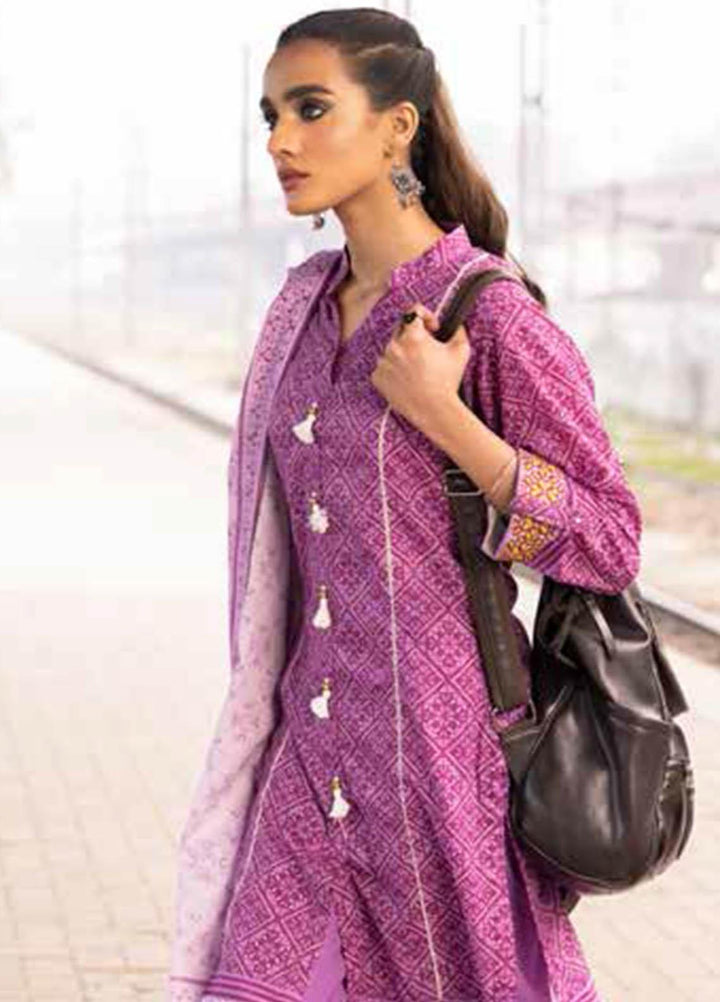 Gul Ahmed Printed Lawn Suits Unstitched 2 Piece GA21VG TL 324-B - Summer Collection