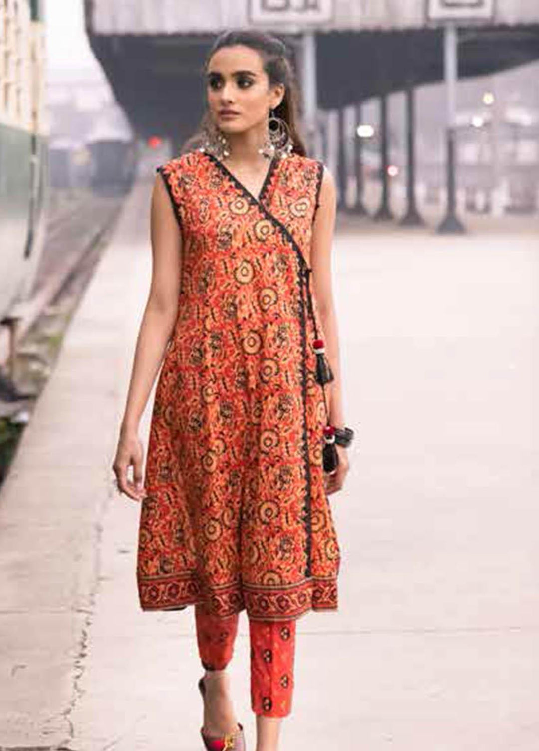 Gul Ahmed Printed Lawn Suits Unstitched 2 Piece GA21VG TL 346-B - Summer Collection