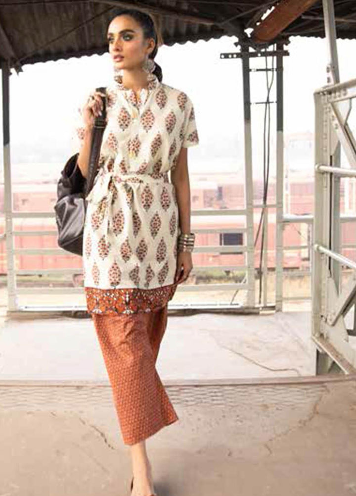 Gul Ahmed Printed Lawn Suits Unstitched 2 Piece GA21VG TL 347-A - Summer Collection