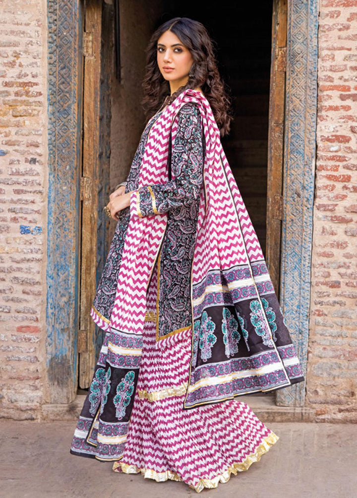 Vintage Garden By Gul Ahmed Printed Lawn Suits Unstitched 3 Piece GA23V CL-32234B - Summer Collection