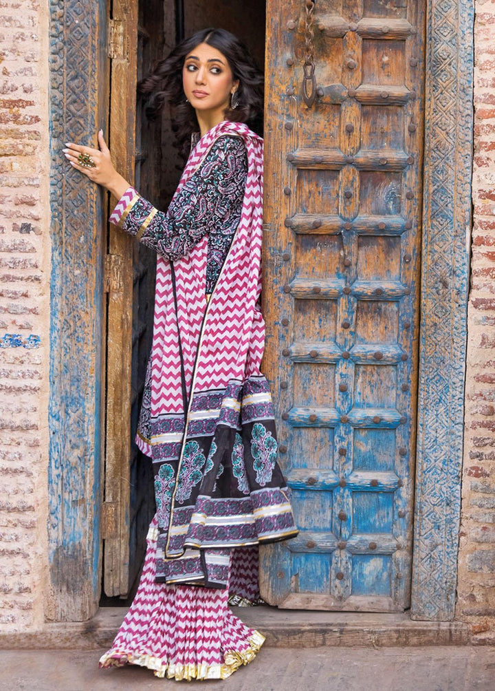 Vintage Garden By Gul Ahmed Printed Lawn Suits Unstitched 3 Piece GA23V CL-32234B - Summer Collection